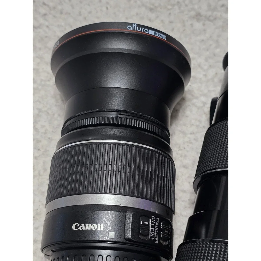 Canon 18-55mm Tamron 70-220mm Pentax 50mm Camera Lens Bundle Parts Only
